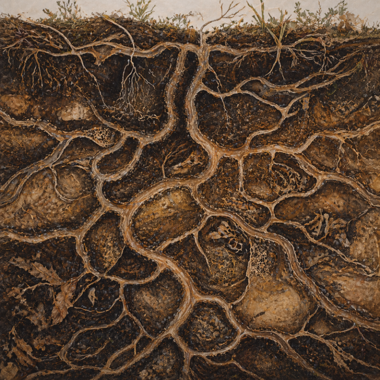 earthworm tunnels